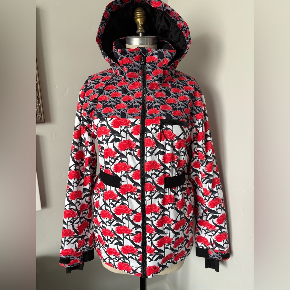 Roxy and Cynthia Rowley printed ski jacket